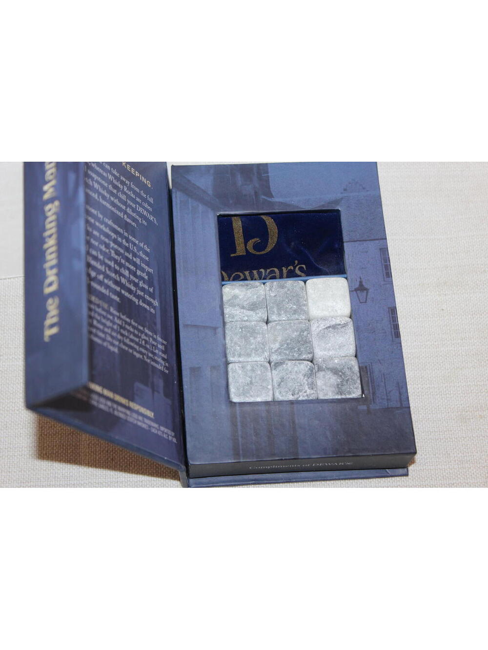 NEW Dewar’s Whisky Rocks Stone Ice Cubes Gift Set – Set of 9